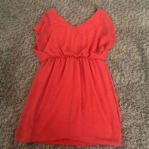 Coral mini dress